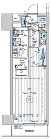 マキシヴシーン南千住の物件間取画像